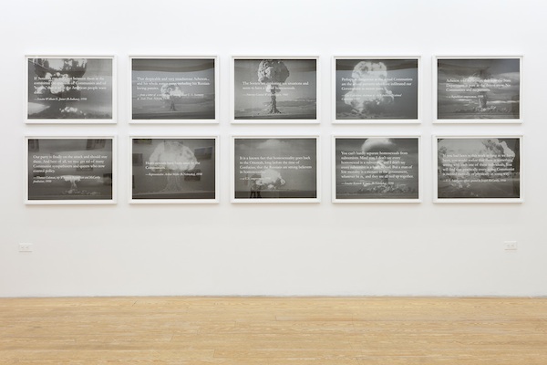 Yevgeniy Fiks, Stalin's Atom Bomb a.k.a. Homosexuality, 2013, installation view. Photography by Etienne Frossard. Courtesy of the artist and Winkleman Gallery.