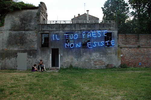 Libia Castro and Ólafur Ólafsson, Il Tuo Paese Non Esiste (Your Country Doesn´t Exist), 2011, for the 54th Venice Biennale. Image from the artists' website.