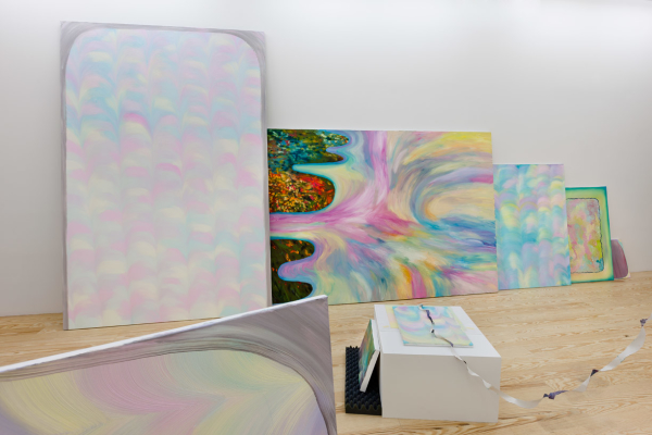 Merike Estna, "spinach banana," installation view, Winkleman Gallery, NY. Photography by Etienne Frossard.