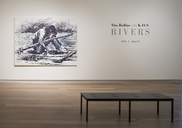 Tim Rollins and K.O.S., RIVERS, 2014, installation view, SCAD Museum of Art. Photography by John McKinnon.