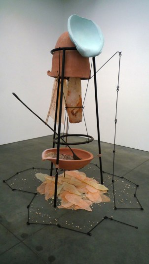 Tunga, From the Skin, 2014, installation view from “La Voie Humide,” Apr 19 - May 31, 2014, Luhring Augustine, New York.