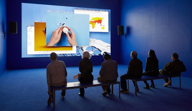 “Camille Henrot: The Restless Earth,” New Museum, 2014. Courtesy New Museum, New York. Photo: Benoit Pailley.