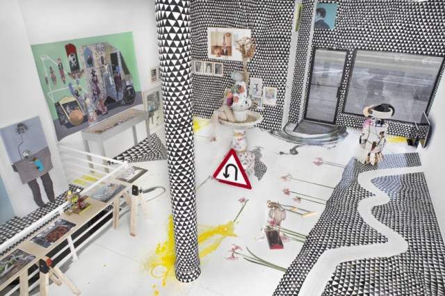 Ramin Haerizadeh, Rokni Haerizadeh and Hesam Rahmanian, I won’t wait for grey hairs and worldly cares to soften my views, installation view, Callicoon Fine Arts, 12 April - 31 May 2015.